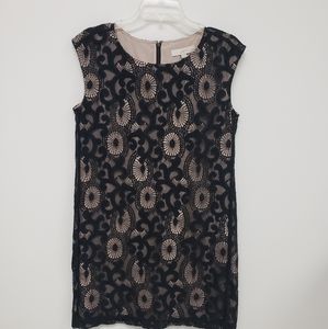 Ann Taylor LOFT Black Lace Shift Dress